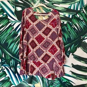 Altr’d State Bright Flowy Tunic Top